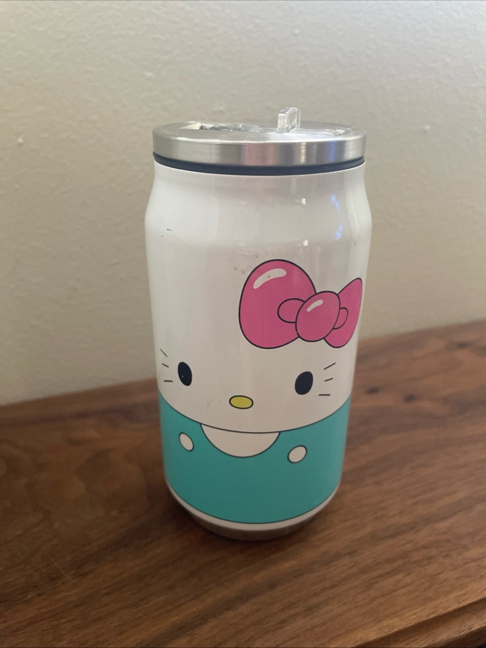 Hello Kitty Ceramic Canister in White, Pink & Teal